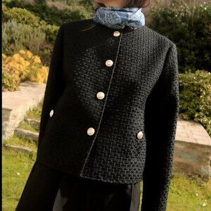 ZARA SHORT TEXTURED JACKET Size S NEW WITH TAG!